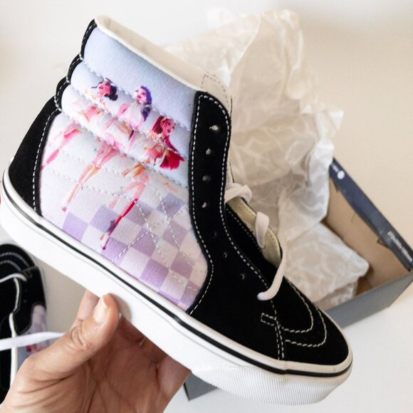 NEW KPop Demon Hunters x Vans Big Kids SK8-Hi Shoe Size 3.5 Golden Huntrix - Picture 6 of 10